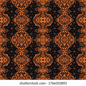 Ikat nahtloses Muster. Grenze mit Schneeflocken. Arbeitstisch. Neues Jahr Weihnachten Hintergrund. Vektorbinde Farbe Shibori Druck mit Streifen und Chevron. Tintenfisch strukturierter japanischer Hintergrund. Böhmische Mode. 