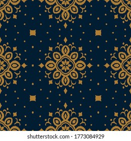 Patrón ininterrumpido de Ikat. Borde con copos de nieve. Lugar de apertura. Antecedentes de Navidad de Año Nuevo. Huella shibori de tinte vectorial con rayas y chevron. La tinta textura el fondo japonés. Moda bohemia. 