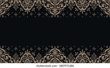 Patrón ininterrumpido de Ikat. Borde con copos de nieve. Lugar de apertura. Antecedentes de Navidad de Año Nuevo. Huella shibori de tinte vectorial con rayas y chevron. La tinta textura el fondo japonés. Moda bohemia. 