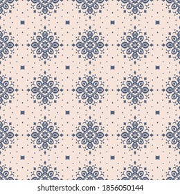 Ikat seamless pattern. Border with snowflakes. Openwork lace. New year Christmas background. Vector tie dye shibori print with stripes and chevron. Ink textured japanese background. Bohemian fashion. 