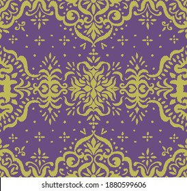Patrón ininterrumpido de Ikat. Borde con copos de nieve. Lugar de apertura. Antecedentes de Navidad de Año Nuevo. Huella shibori de tinte vectorial con rayas y chevron. La tinta textura el fondo japonés. Moda bohemia. 