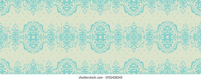Patrón ininterrumpido de Ikat. Borde con copos de nieve. Lugar de apertura. Antecedentes de Navidad de Año Nuevo. Huella shibori de tinte vectorial con rayas y chevron. La tinta textura el fondo japonés. Moda bohemia. 