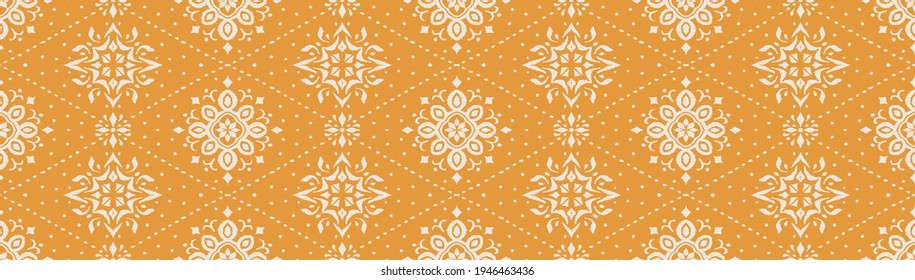 Patrón ininterrumpido de Ikat. Borde con copos de nieve. Lugar de apertura. Antecedentes de Navidad de Año Nuevo. Huella shibori de tinte vectorial con rayas y chevron. La tinta textura el fondo japonés. Moda bohemia. 