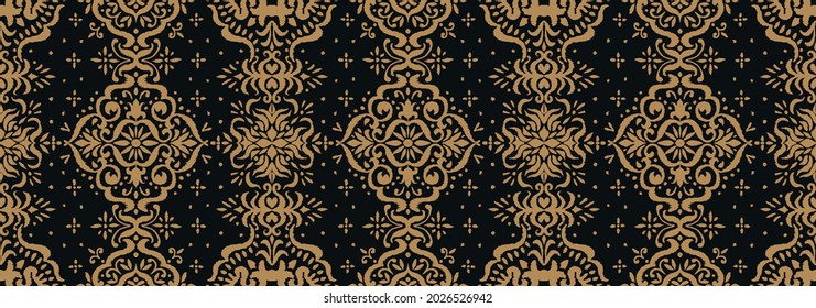 Ikat nahtloses Muster. Grenze mit Schneeflocken. Arbeitstisch. Neues Jahr Weihnachten Hintergrund. Vektorbinde Farbe Shibori Druck mit Streifen und Chevron. Tintenfisch strukturierter japanischer Hintergrund. Böhmische Mode. 
