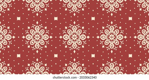 Patrón ininterrumpido de Ikat. Borde con copos de nieve. Lugar de apertura. Antecedentes de Navidad de Año Nuevo. Huella shibori de tinte vectorial con rayas y chevron. La tinta textura el fondo japonés. Moda bohemia. 