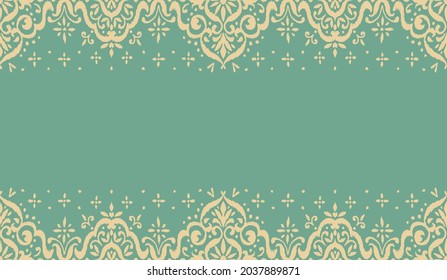 Patrón ininterrumpido de Ikat. Borde con copos de nieve. Lugar de apertura. Antecedentes de Navidad de Año Nuevo. Huella shibori de tinte vectorial con rayas y chevron. La tinta textura el fondo japonés. Moda bohemia. 