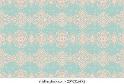 Patrón ininterrumpido de Ikat. Borde con copos de nieve. Lugar de apertura. Antecedentes de Navidad de Año Nuevo. Huella shibori de tinte vectorial con rayas y chevron. La tinta textura el fondo japonés. Moda bohemia. 