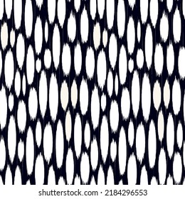 Ikat seamless pattern as cloth, curtain, textile design, wallpaper, surface texture background. vector eps10