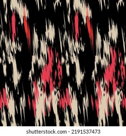 Ikat patrón sin fisuras como tela, cortina, diseño textil, papel pintado, fondo de textura superficial. eps10 vectoriales
