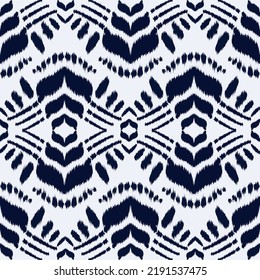 Ikat patrón sin fisuras como tela, cortina, diseño textil, papel pintado, fondo de textura superficial. eps10 vectoriales