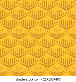 Ikat seamless pattern as cloth, curtain, textile design, wallpaper, surface texture background. vector eps10