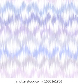 Ikat seamless pattern. Colorful  waves on white background. Geometric abstract texture.