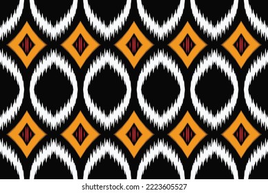 ikat Seamless Pattern damask tribal African Borneo Scandinavian Batik bohemian texture digital vector design for Print saree kurti Fabric brush symbols swatches