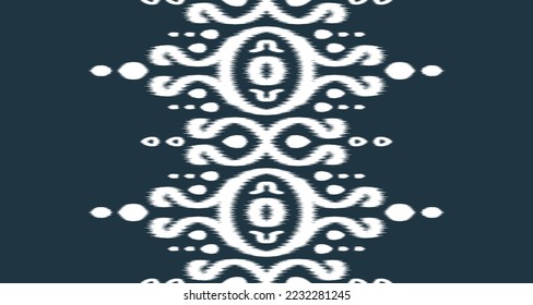 Ikat Seamless Pattern Design Art ornament. Ethnic abstract geometric pattern in tribalt vertical. Vector illustration EP61.background color can be changedDesign carpets, wallpapers, clothing