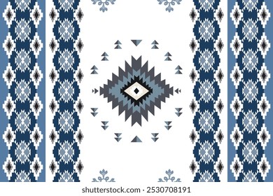 Ikat seamless pattern design background