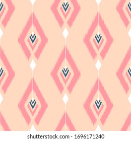  ikat Nahtloses Design für Stoffe. Vektorillustration EPS10