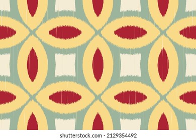 Ikat nahtloses Muster für Fabric Vector EPS10. Design für Modetextilien-Drucke, Bildschirmhintergründe, Karten oder Verpackungspapiere.