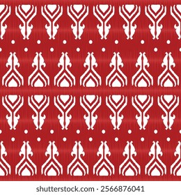 Ikat Seamless Pattern Design for Fabric and background