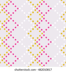 Ikat Seamless Pattern Design for Fabric.