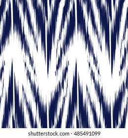 Ikat Seamless Pattern Design for Fabric.