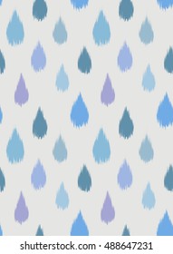 Ikat Seamless Pattern Design for Fabric.