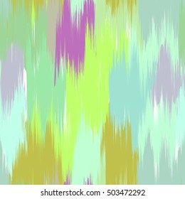 Ikat Seamless Pattern Design for Fabric.