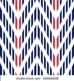 Ikat Seamless Pattern Design for Fabric.