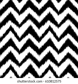 Ikat Seamless Pattern Design for Fabric.