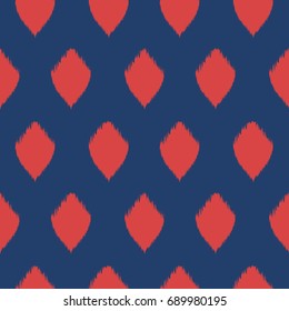 Ikat Seamless Pattern Design for Fabric.