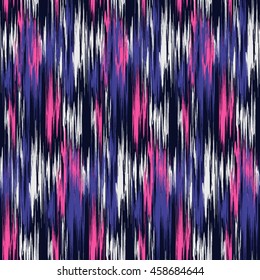 Ikat Seamless Pattern Design for Textile.