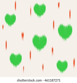 Ikat Seamless Pattern Design for Textile.
