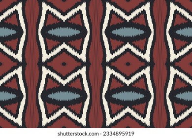 Ikat Seamless Pattern Embroidery Background. Ikat Print Geometric Ethnic Oriental Pattern Traditional. Ikat Aztec Style Abstract Design for Print Texture,fabric,saree,sari,carpet.