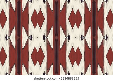 Ikat Stickereihintergrund ohne Nahtlose Muster. Ikat Aztec Geometric Ethnic Oriental Pattern traditionellen.aztec Style Abstrakte Vektorgrafik.Design für Textur, Stoff, Kleidung, Umhüllung, Sarkong.
