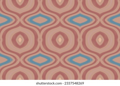 Ikat Seamless Pattern Embroidery Background. Ikat Stripe Geometric Ethnic Oriental Pattern Traditional. Ikat Aztec Style Abstract Design for Print Texture,fabric,saree,sari,carpet.