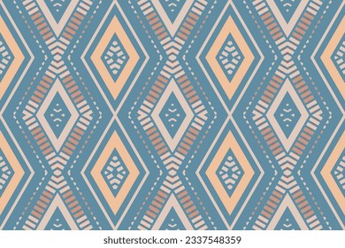 Ikat Stickereihintergrund ohne Nahtlose Muster. Ikat Blume Geometrisches ethnisches orientalisches Muster Traditional. Ikat Aztec Style Abstraktes Design für Print Textur, Gewebe, Saree, Sarpet.