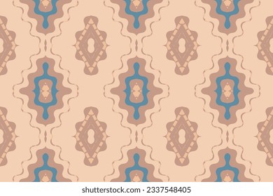 Fondo De Bordado Del Patrón Ikat De Seamless. Patrón oriental geométrico de textura Ikat tradicional. Diseño abstracto de estilo azteca Ikat para textura impresa, tela, sari, alfombra.