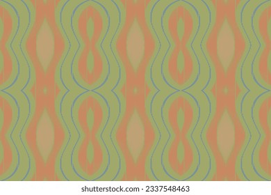 Ikat Seamless Pattern Embroidery Background. Ikat Damask Geometric Ethnic Oriental Pattern Traditional. Ikat Aztec Style Abstract Design for Print Texture,fabric,saree,sari,carpet.