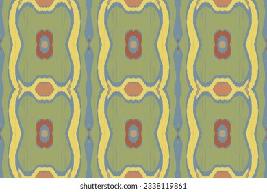 Ikat Seamless Pattern Embroidery Background. Ikat Texture Geometric Ethnic Oriental Pattern Traditional. Ikat Aztec Style Abstract Design for Print Texture,fabric,saree,sari,carpet.