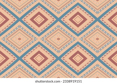 Ikat Seamless Pattern Embroidery Background. Ikat Seamless Pattern Geometric Ethnic Oriental Pattern Traditional. Ikat Aztec Style Abstract Design for Print Texture,fabric,saree,sari,carpet.