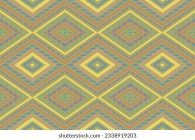 Ikat Stickereihintergrund ohne Nahtlose Muster. Ikat Fabric Geometric Ethnic Oriental Pattern traditionellen.aztec Stil Abstrakte Vektorgrafik.Design für Textur, Stoff, Kleidung, Umhüllung, Sarong.