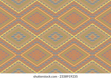 Fondo De Bordado Del Patrón Ikat De Seamless. Patrón oriental geométrico de la etnia ikat Damask tradicional. Diseño abstracto de estilo azteca Ikat para textura impresa, tela, sari, alfombra.