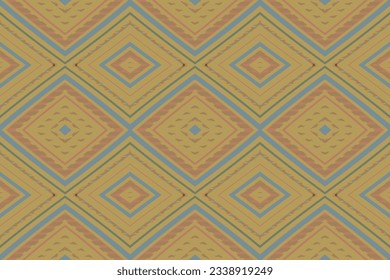 Ikat Seamless Pattern Embroidery Background. Ikat Background Geometric Ethnic Oriental Pattern traditional.aztec Style Abstract Vector design for Texture,fabric,clothing,wrapping,sarong.