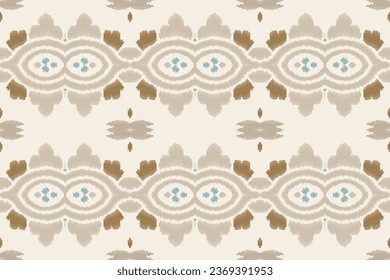 Ikat Seamless Pattern Embroidery Background. Ikat Seamless Pattern Geometric Ethnic Oriental Pattern Traditional. Ikat Aztec Style Abstract Design for Print Texture,fabric,saree,sari,carpet.