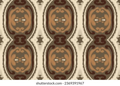 Ikat Stickereihintergrund ohne Nahtlose Muster. Ikat Fabric Geometric Ethnic Oriental Pattern traditionellen.aztec Stil Abstrakte Vektorgrafik.Design für Textur, Stoff, Kleidung, Umhüllung, Sarong.