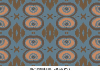 Ikat Seamless Pattern Embroidery Background. Ikat Patterns Geometric Ethnic Oriental Pattern Traditional. Ikat Aztec Style Abstract Design for Print Texture,fabric,saree,sari,carpet.