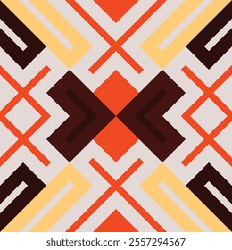 Ikat Seamless Pattern Embroidery Background. Ikat Aztec Geometric Ethnic Oriental Pattern Traditional. Ikat Aztec Style Abstract Design for Print Texture,fabric,saree,sari,carpet.