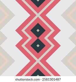 Ikat Seamless Pattern Embroidery Background. Ikat Pattern Geometric Ethnic Oriental Pattern traditional.aztec Style Abstract Vector illustration.design Texture,fabric,clothing,wrapping,sarong.