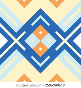 Ikat Seamless Pattern Embroidery Background. Ikat Patterns Geometric Ethnic Oriental Pattern Traditional. Ikat Aztec Style Abstract Design for Print Texture,fabric,saree,sari,carpet.