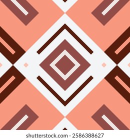 Ikat Seamless Pattern Embroidery Background. Ikat Print Geometric Ethnic Oriental Pattern traditional.aztec Style Abstract Vector illustration.design for Texture,fabric,clothing,wrapping,sarong.