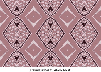 Patrón sin costuras Ikat Vector de tela étnica. Moda bohemia. Textura de acuarela sin fin. Patrón Ikat étnico. Bordado sin fin de Antiguas. Concepto de motivos sin fisuras. Acuarela interminable Batik.
